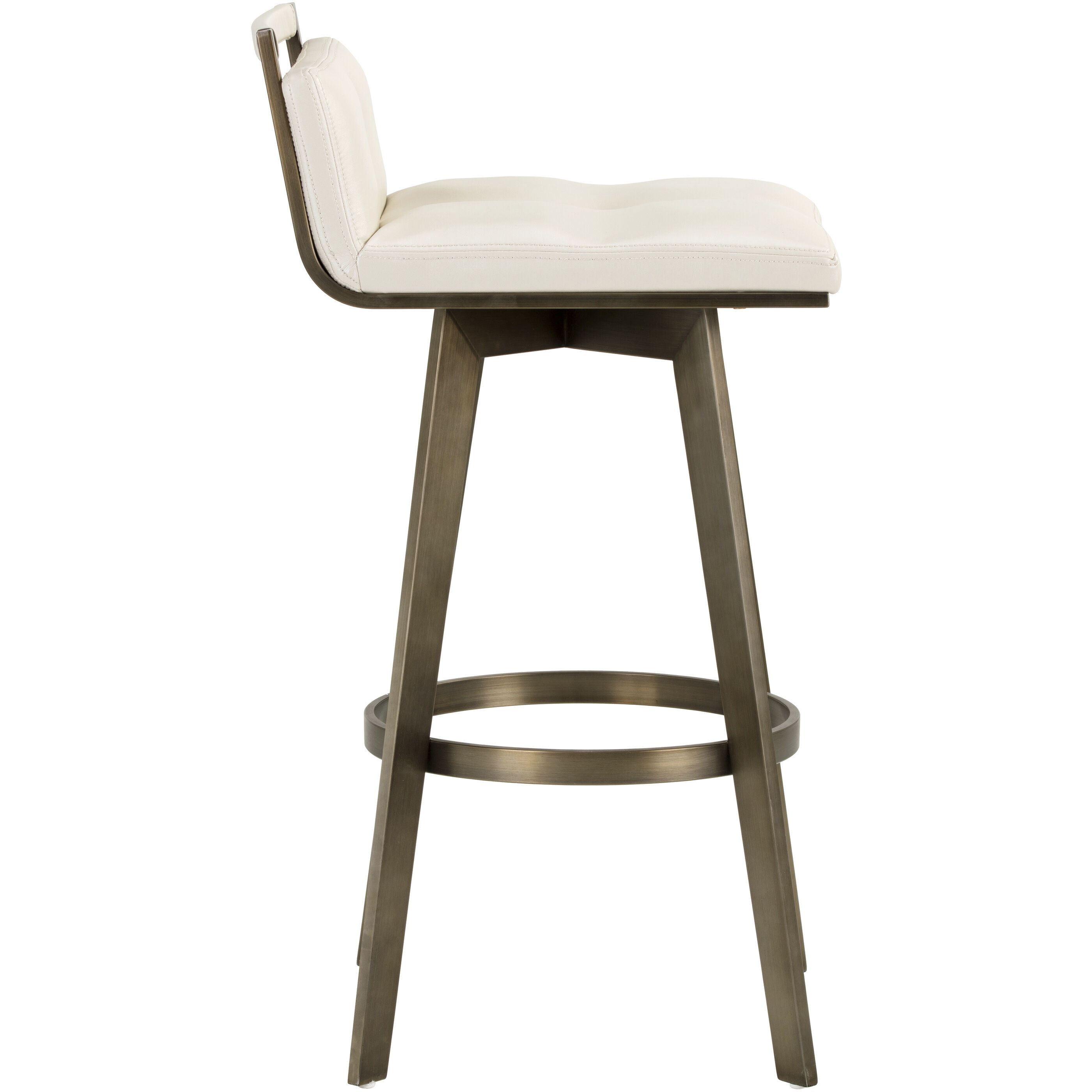 Arizona 36.5 inch Castillo Cream Swivel Barstool, Swivel